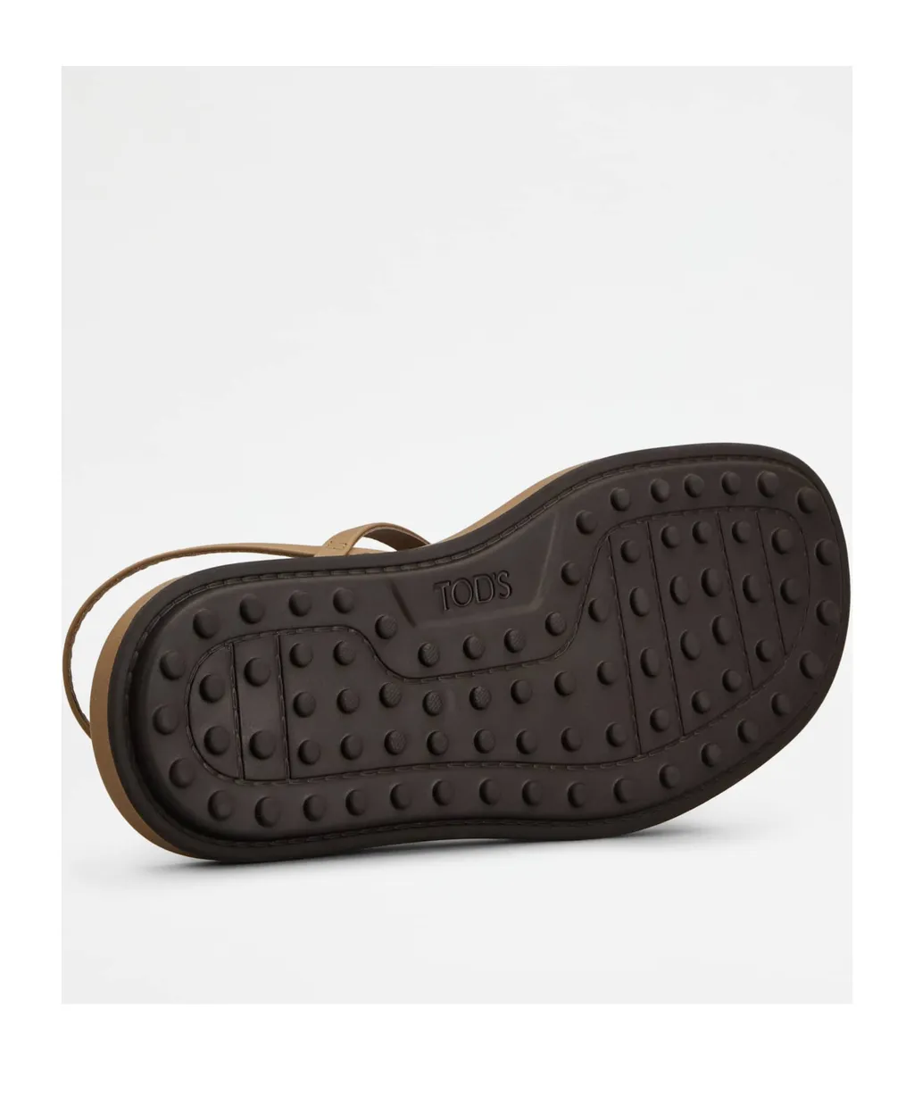 Leather Flat Sandals