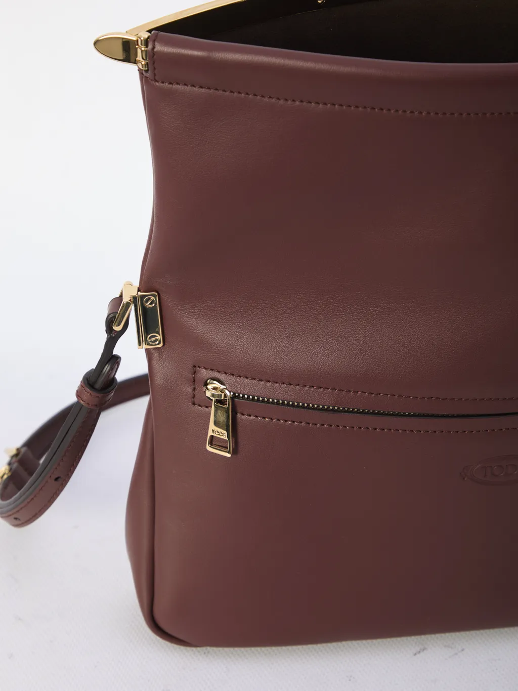 Logo Debossed Flap Bag