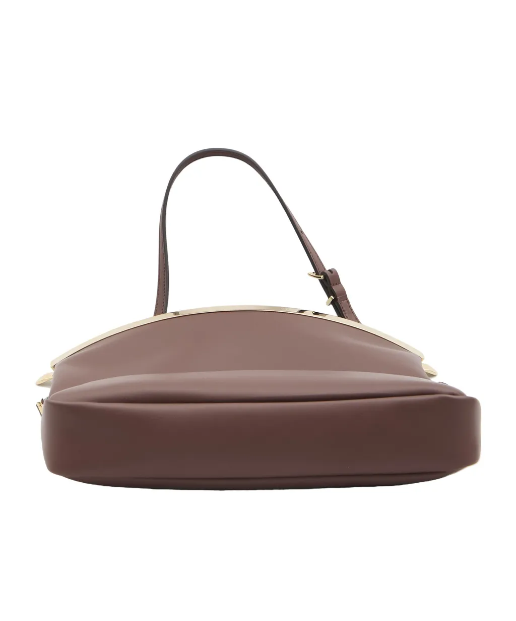 Logo Debossed Flap Bag