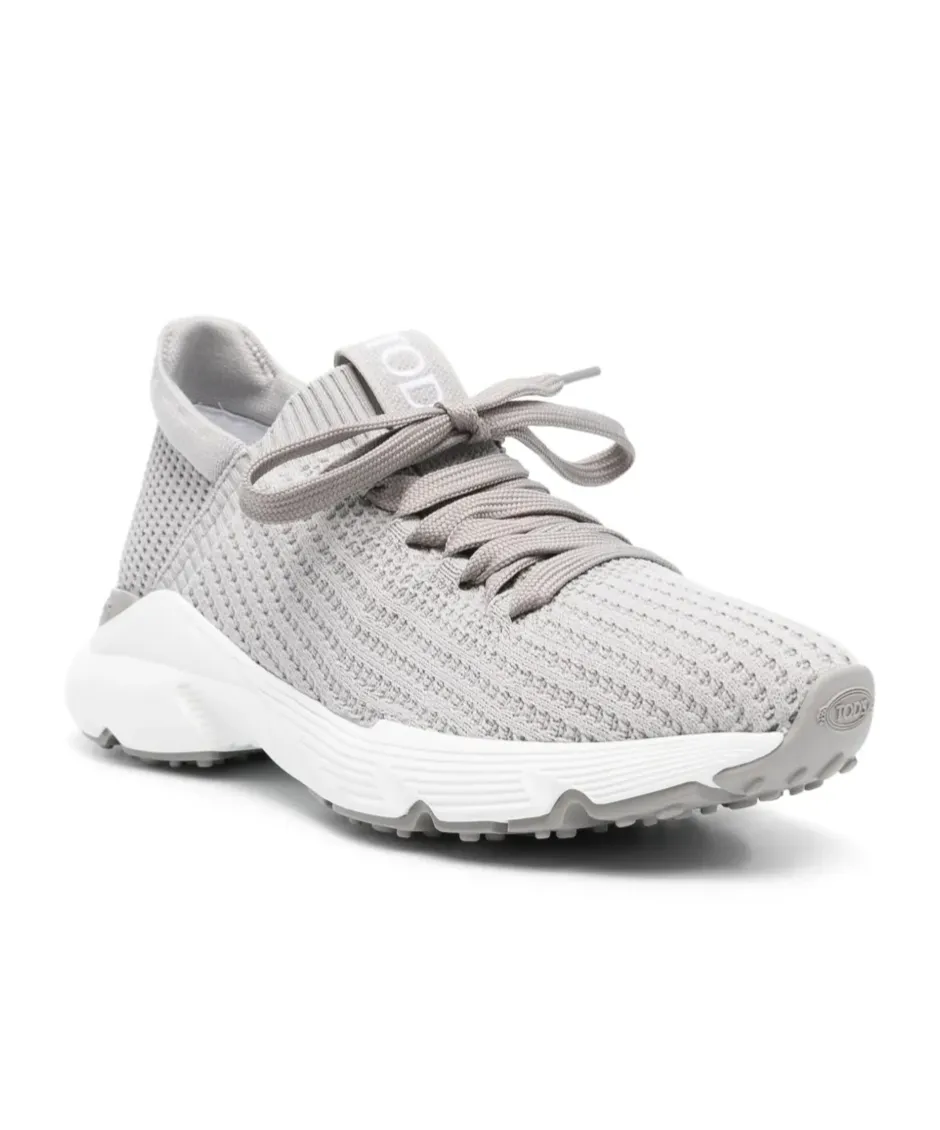 Logo Embossed Lace-Up Sneakers