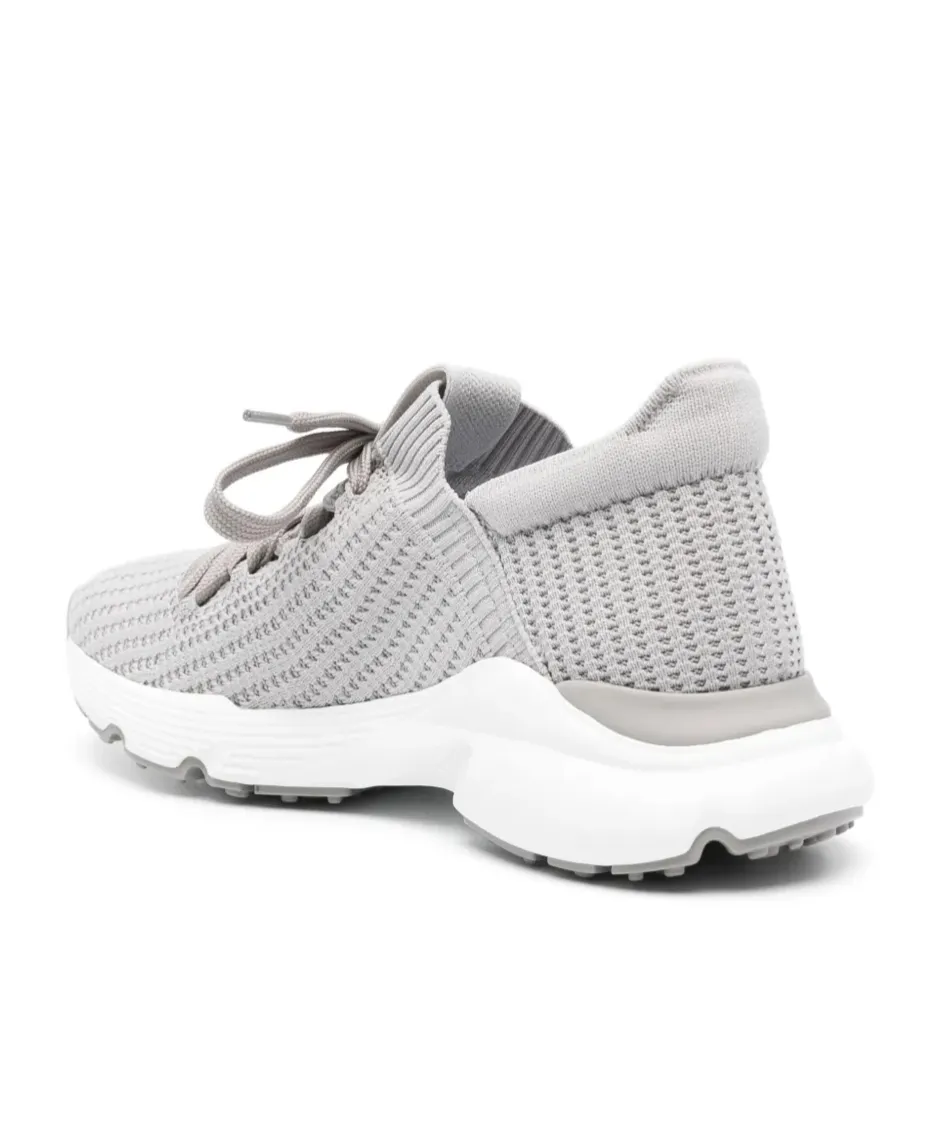 Logo Embossed Lace-Up Sneakers