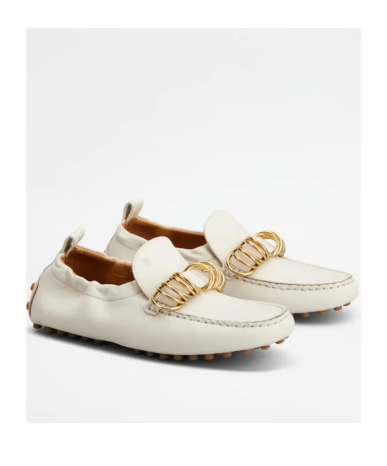 Ring Embellished Slip-On Loafers
