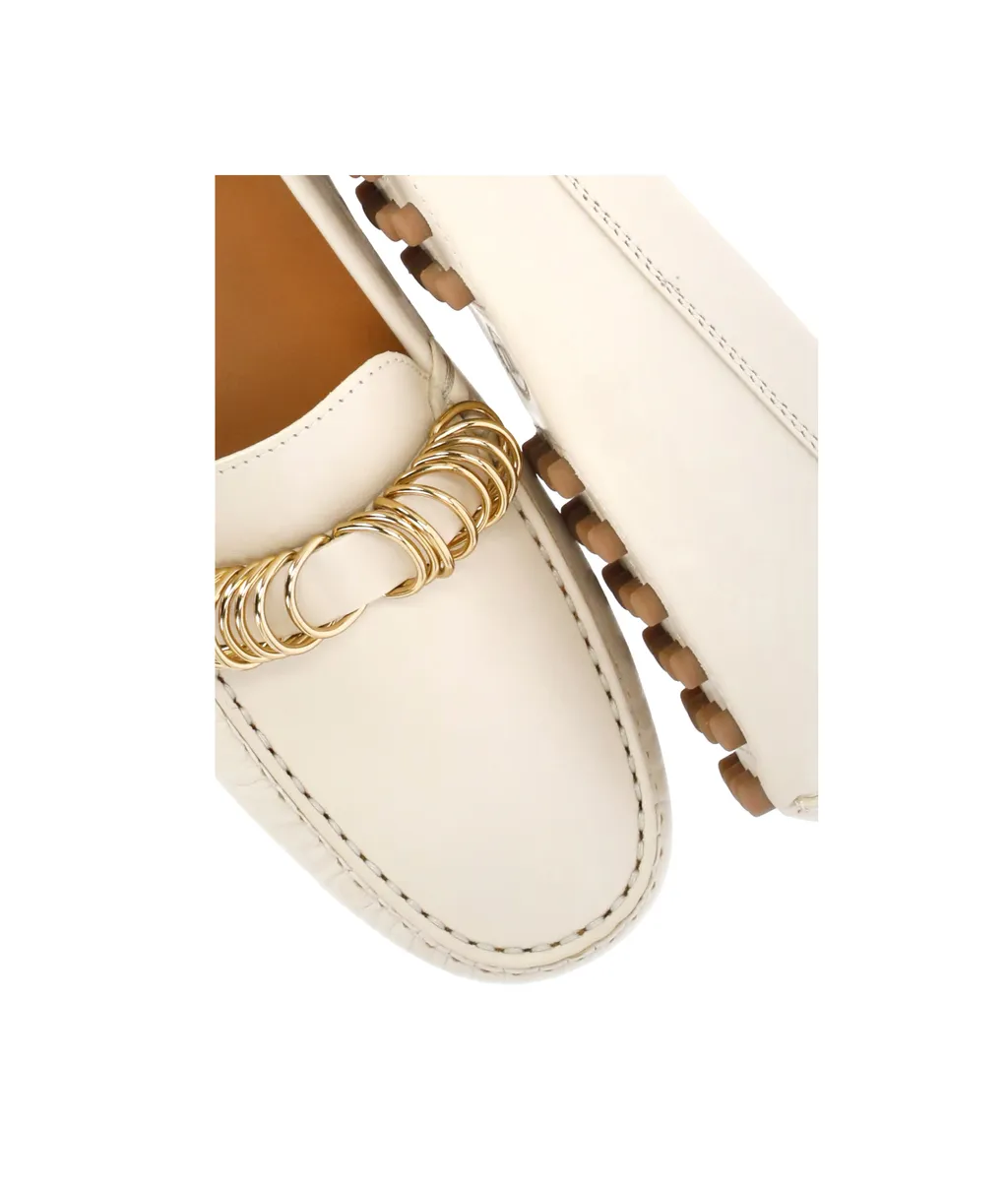Ring Embellished Loafers