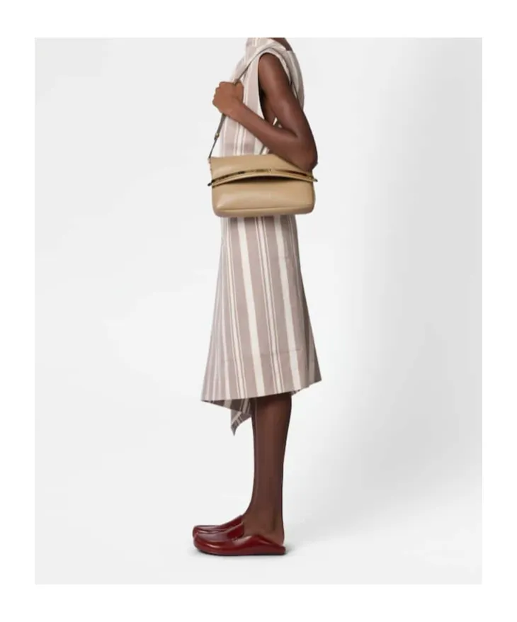 Logo Debossed Flap Bag