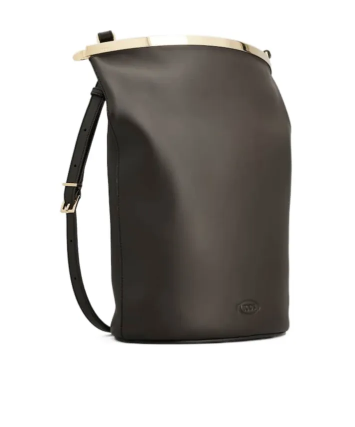 Logo Embossed Bucket Bag