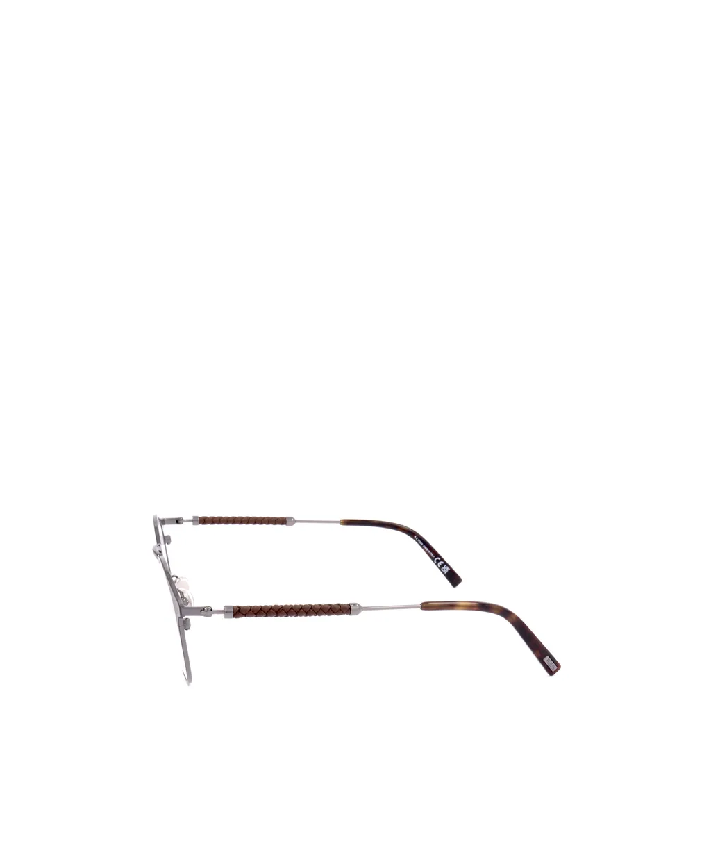Geometrically Framed Flat Mirror Eyeglasses