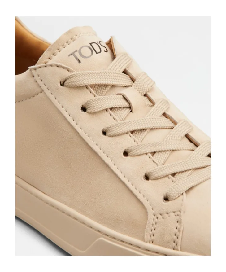 Logo Printed Round Toe Sneakers