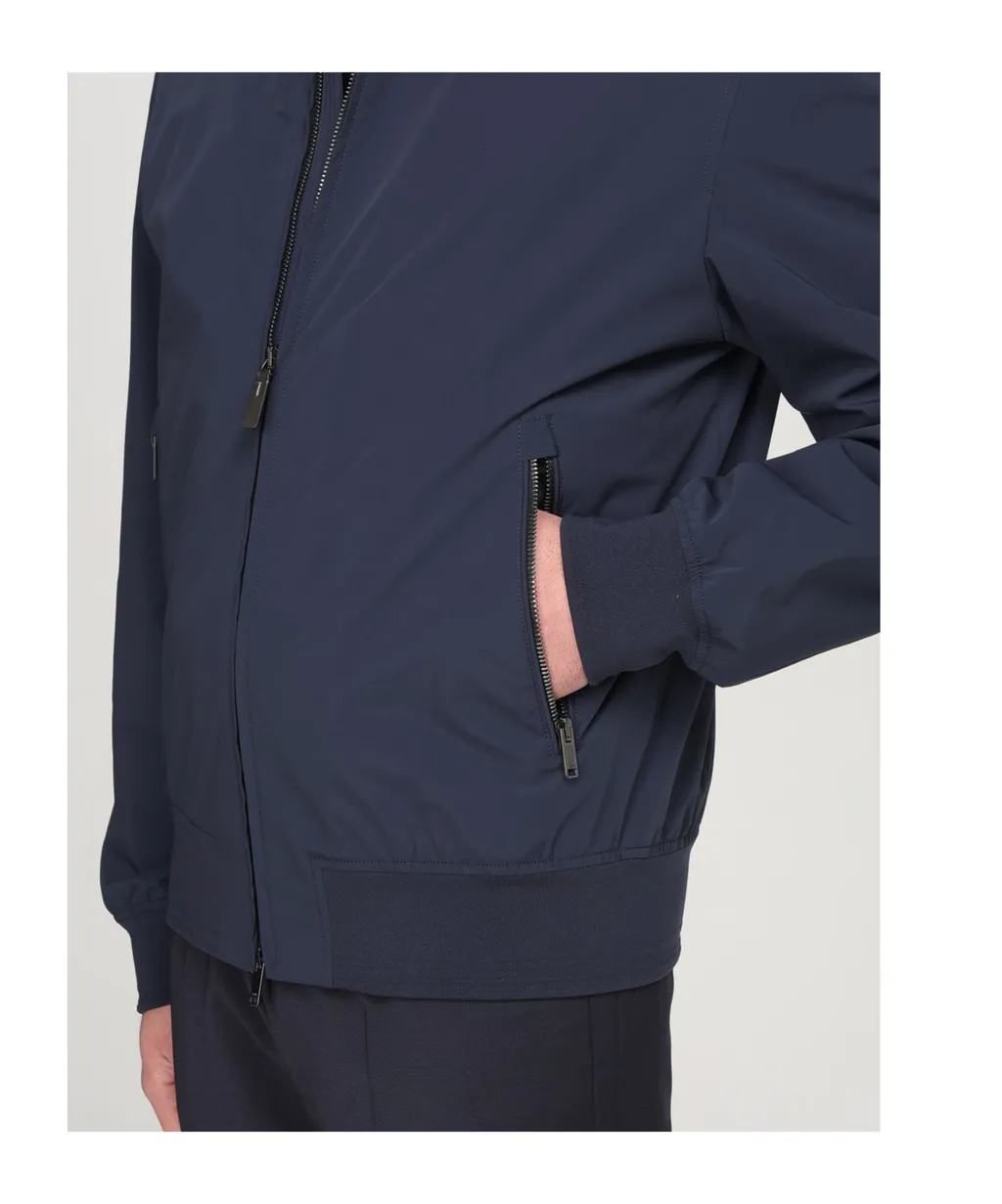 Two Way Zipped Bomber Jacket