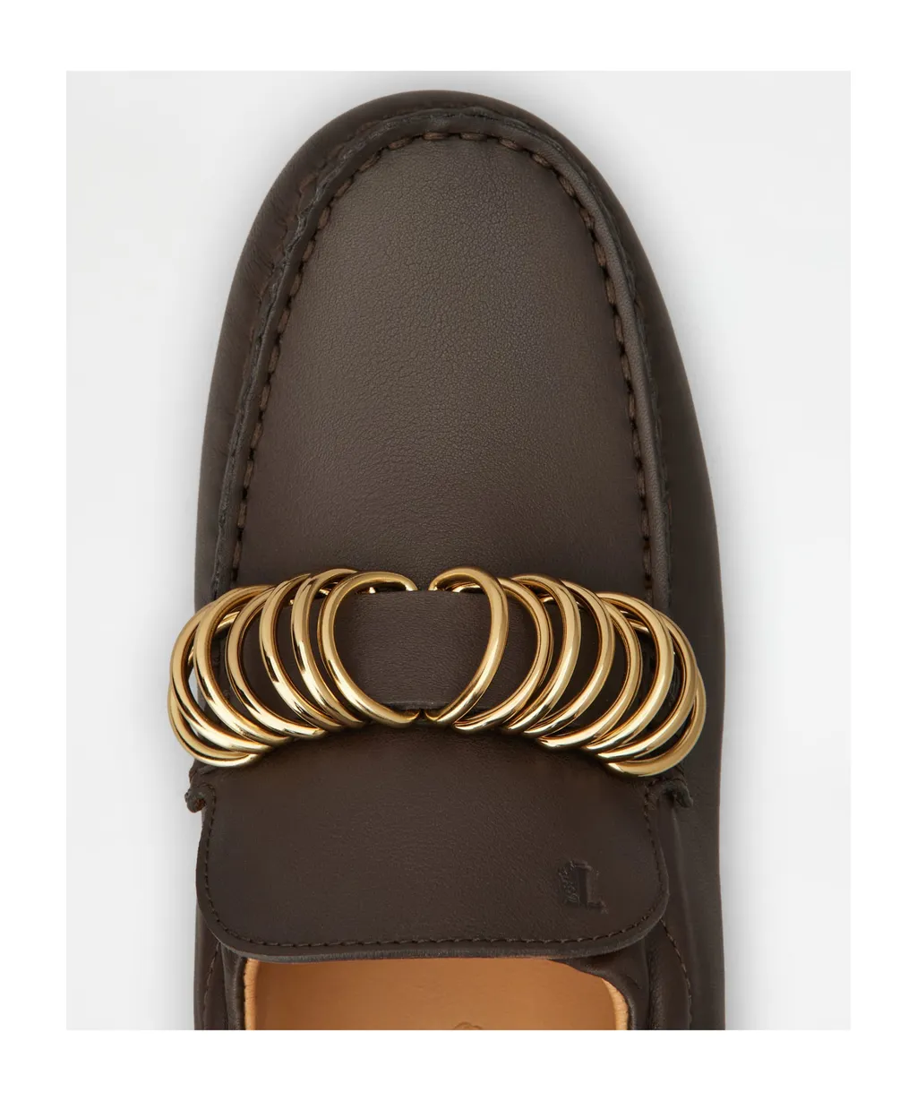 Ring Embellished Slip-On Loafers