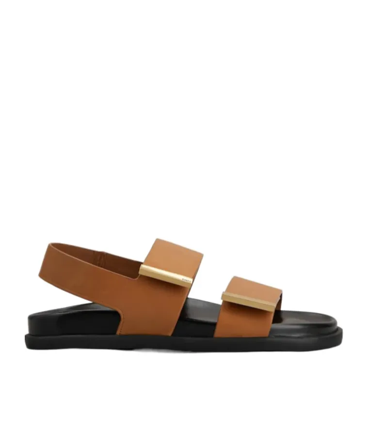N6M Logo Engraved Sandals
