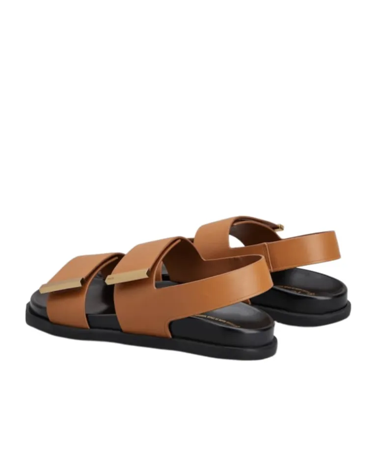 N6M Logo Engraved Sandals