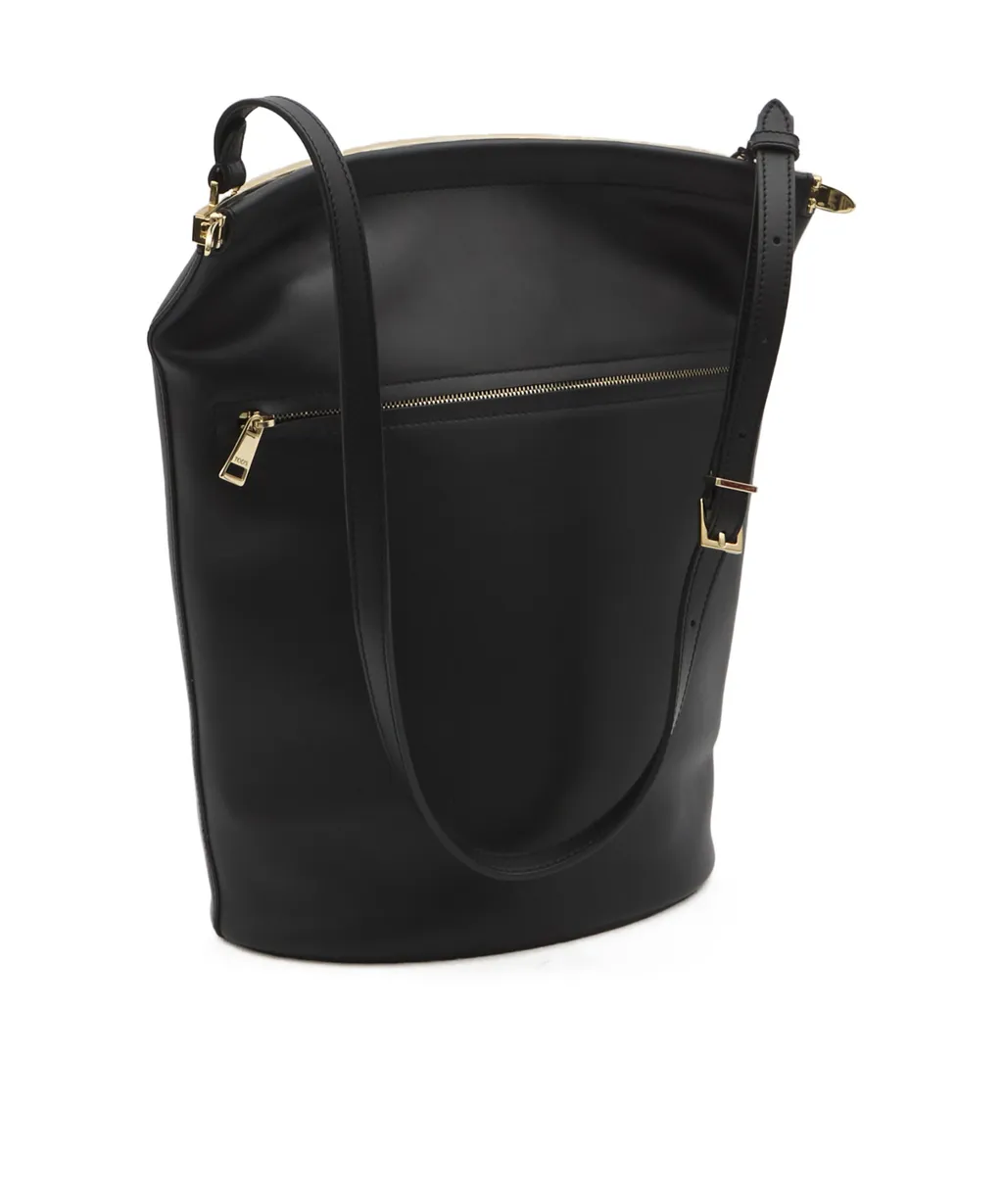 Logo Embossed Bucket Bag