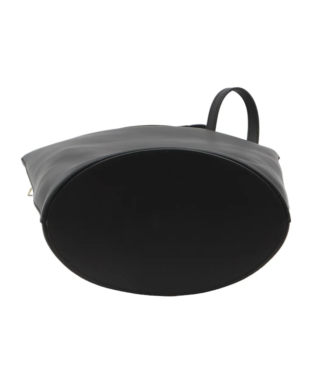 Logo Embossed Bucket Bag