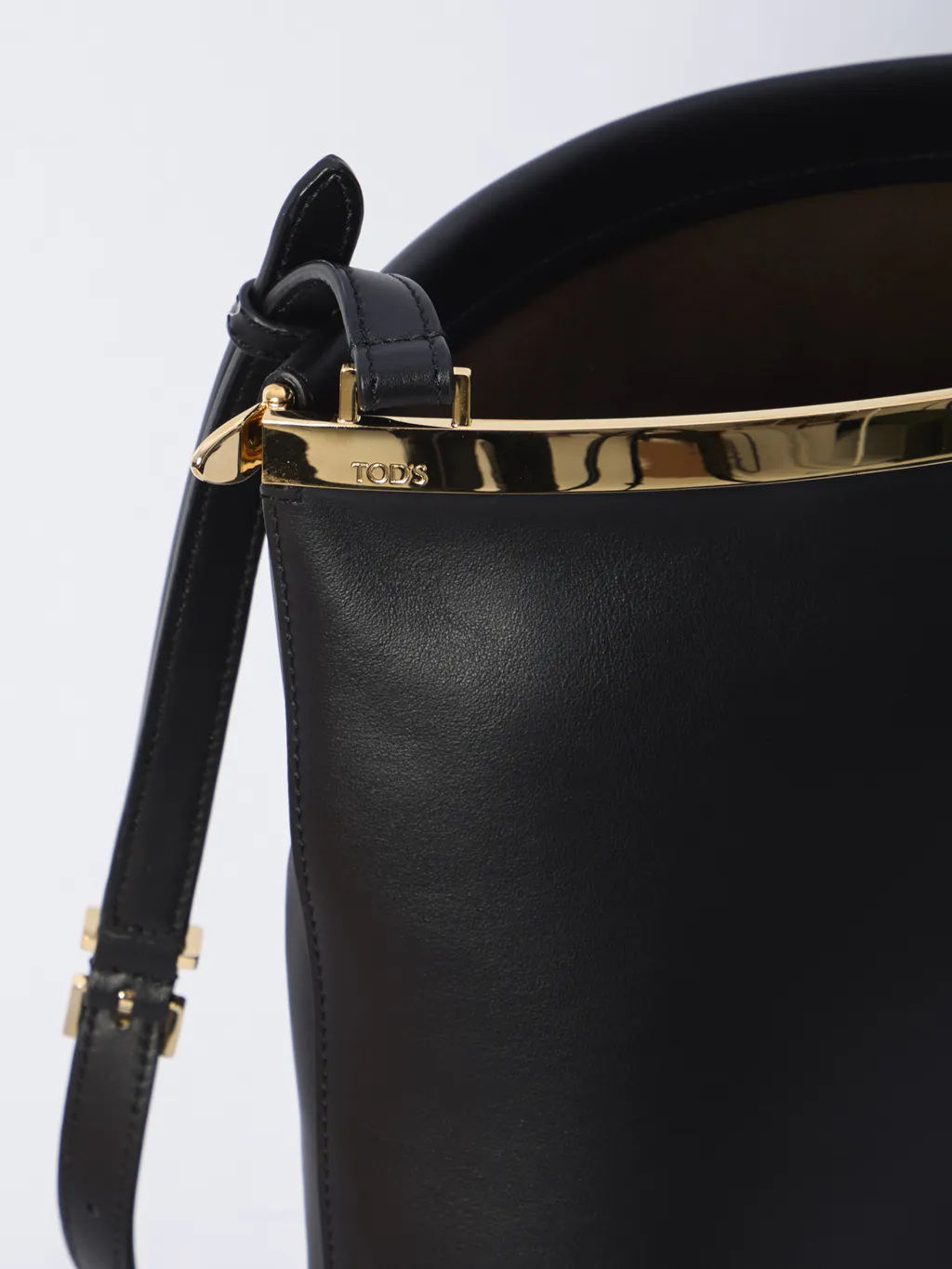 Logo Embossed Bucket Bag