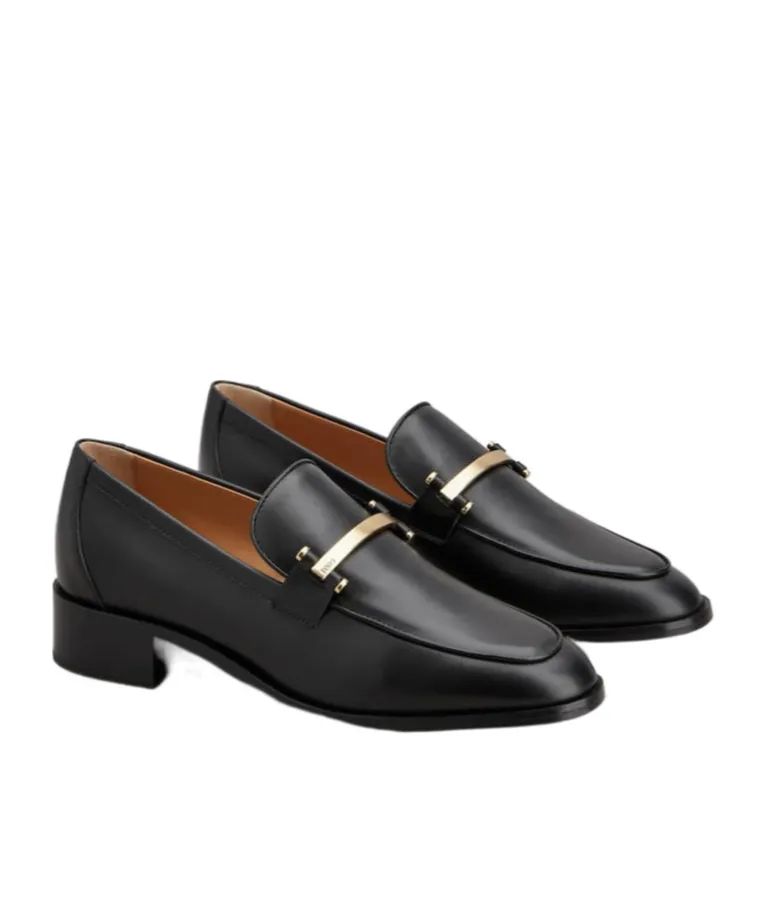 Logo Engraved Loafers