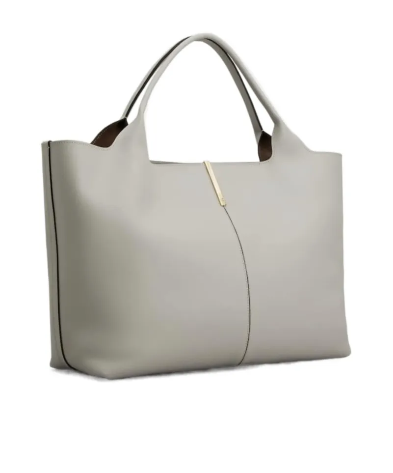 Logo Engraved Medium Shopping Bag