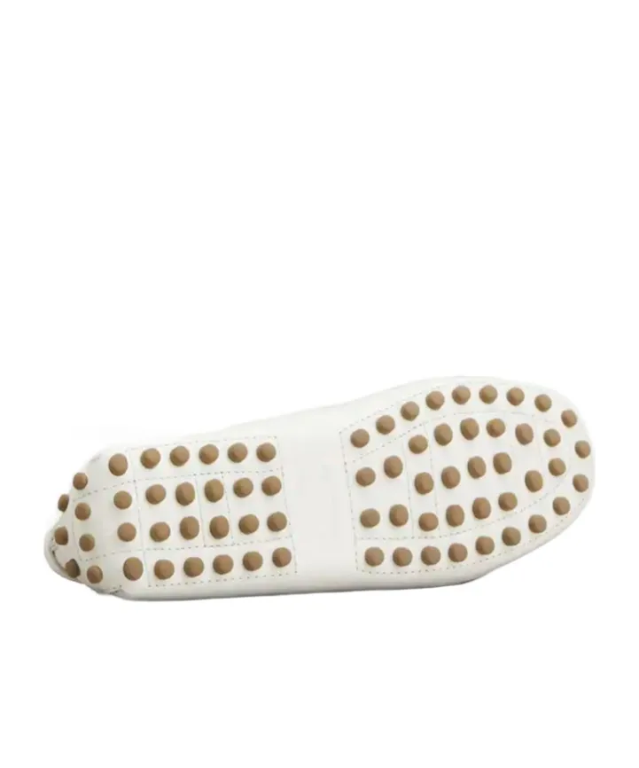 Logo Engraved Perforated Loafers