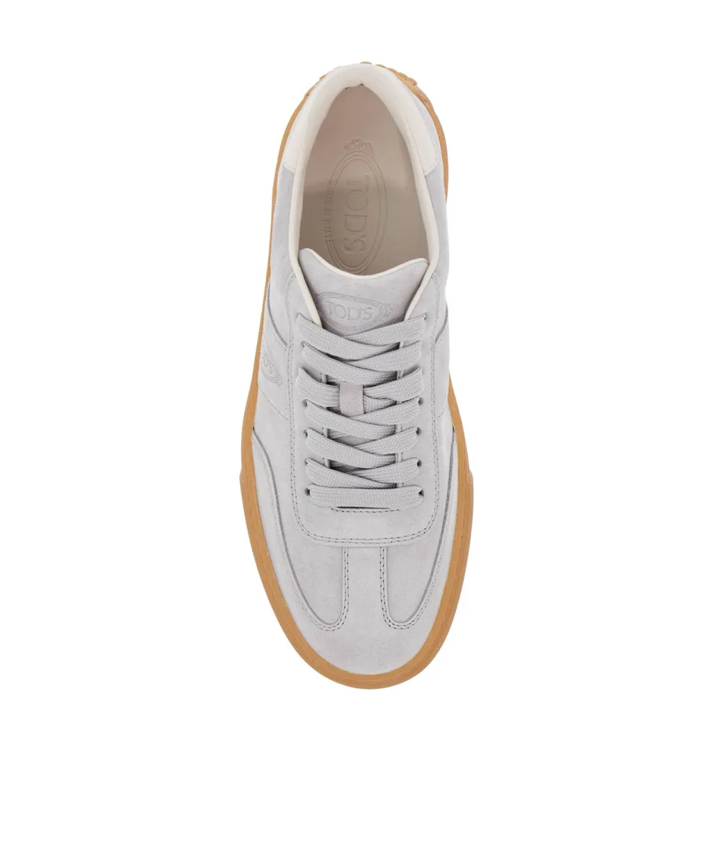 Round-Toe Lace-Up Sneakers