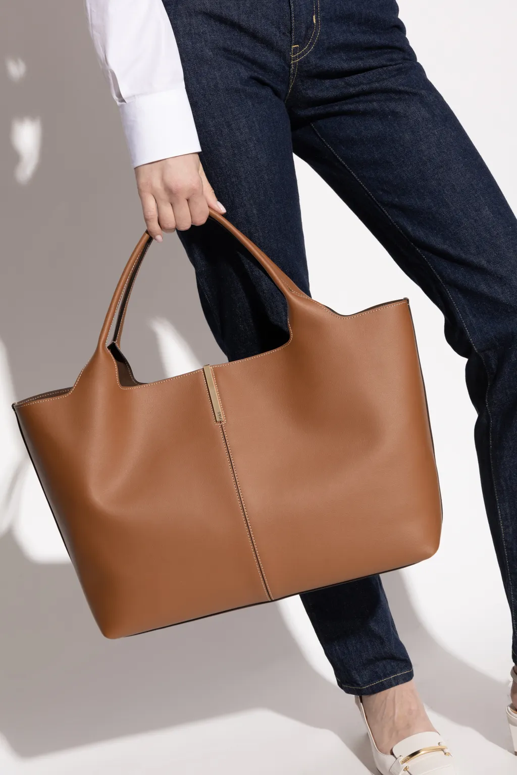 Medium Leather Tote Bag