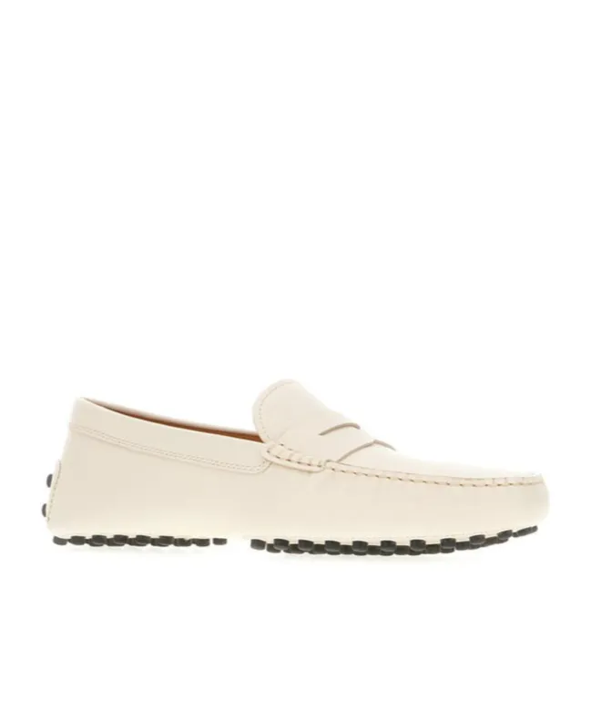 Logo Embossed Penny Loafers