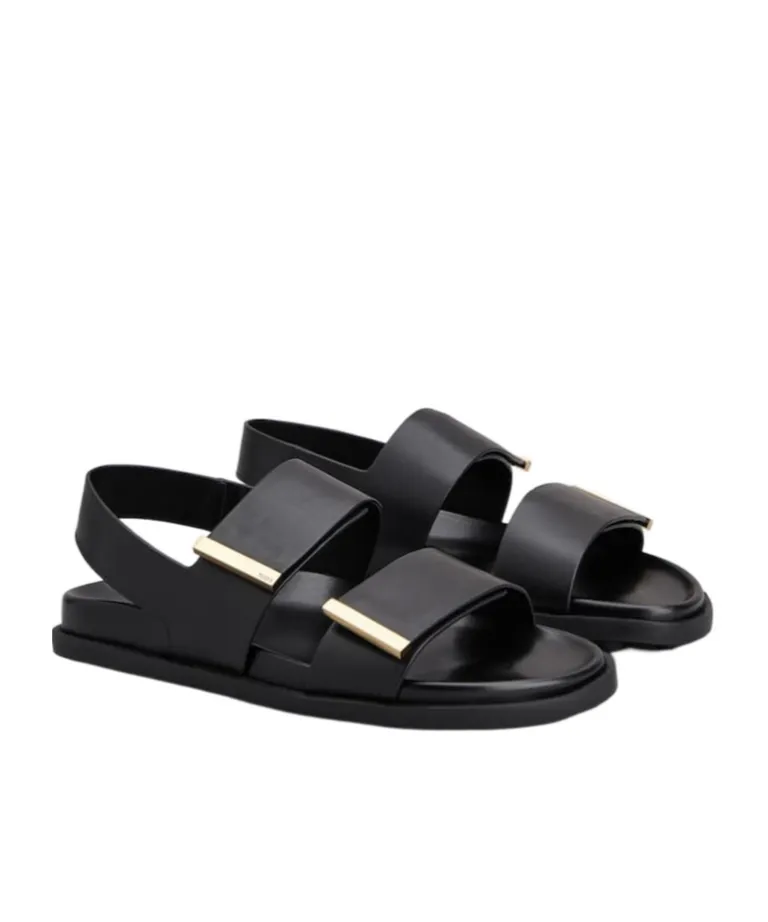 Logo Engraved Slip-On Sandals