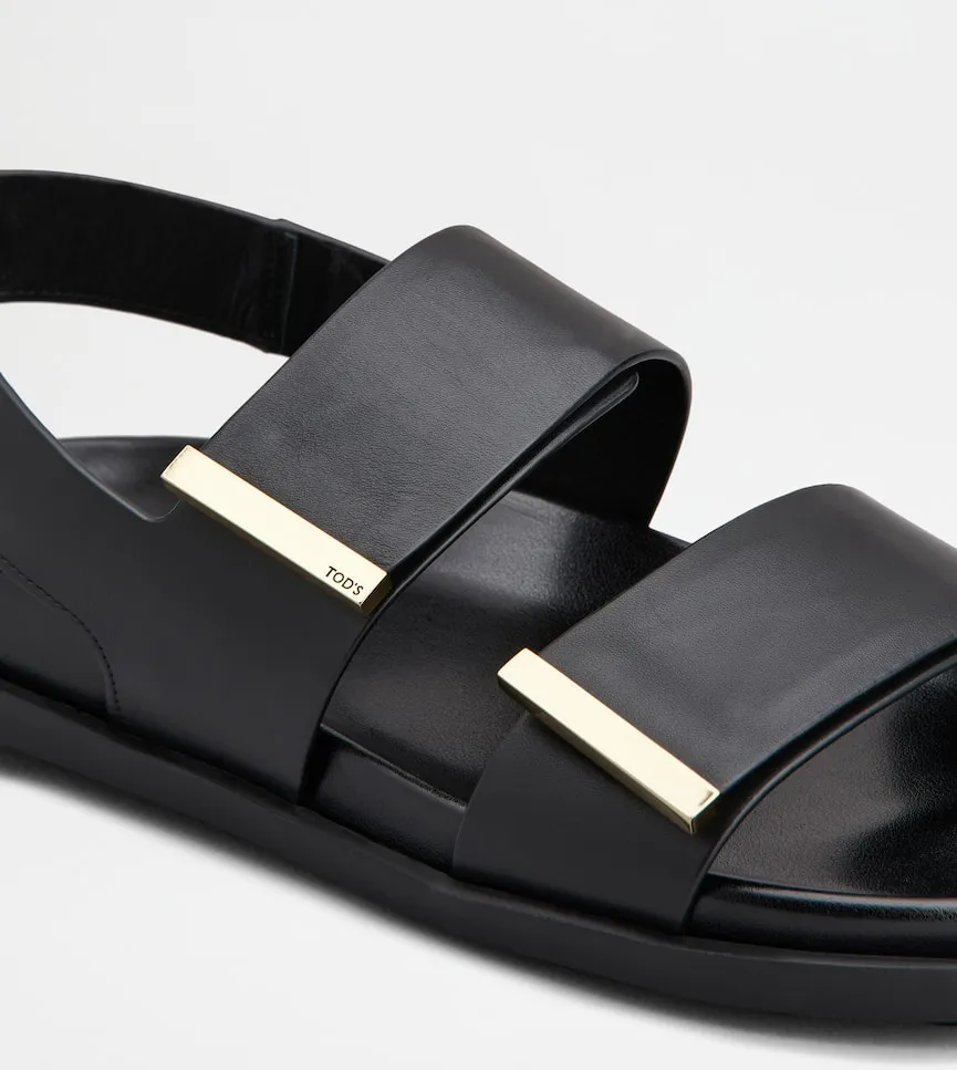 Logo Engraved Slip-On Sandals