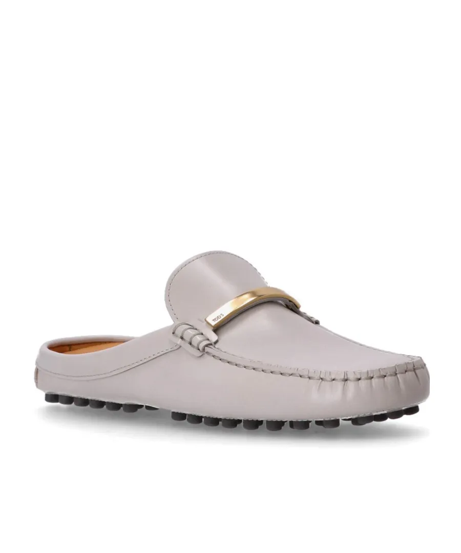 Logo Engraved Slip-On Mules