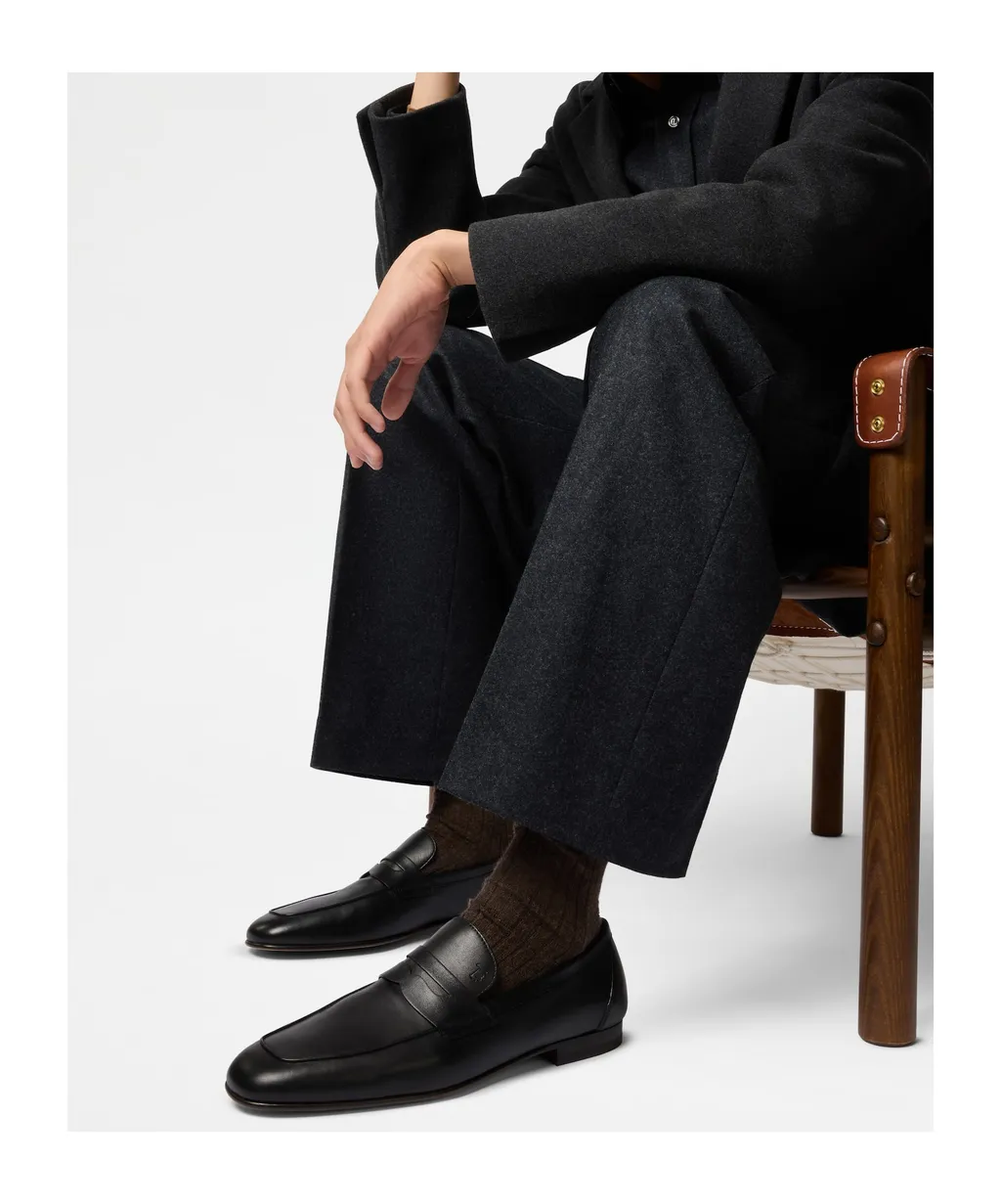 Round Toe Slip-On Loafers