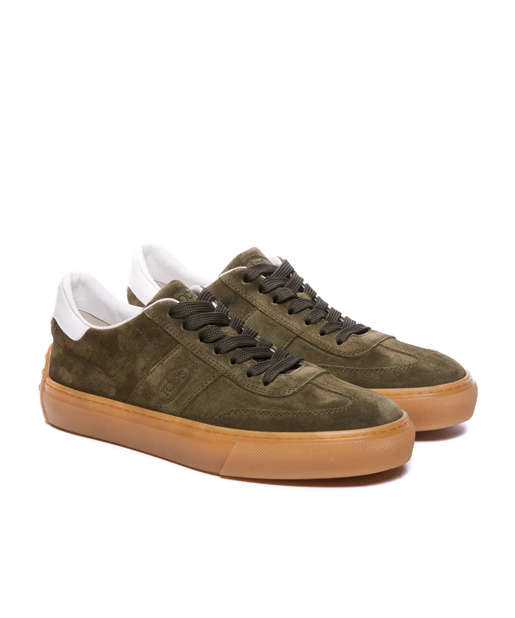 Round-Toe Lace-Up Sneakers