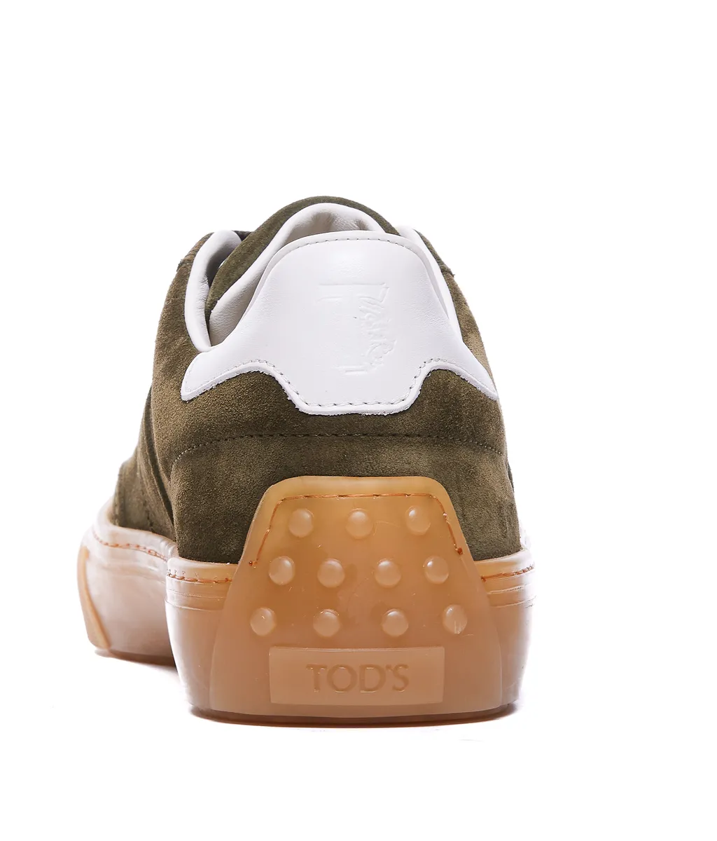 Round-Toe Lace-Up Sneakers