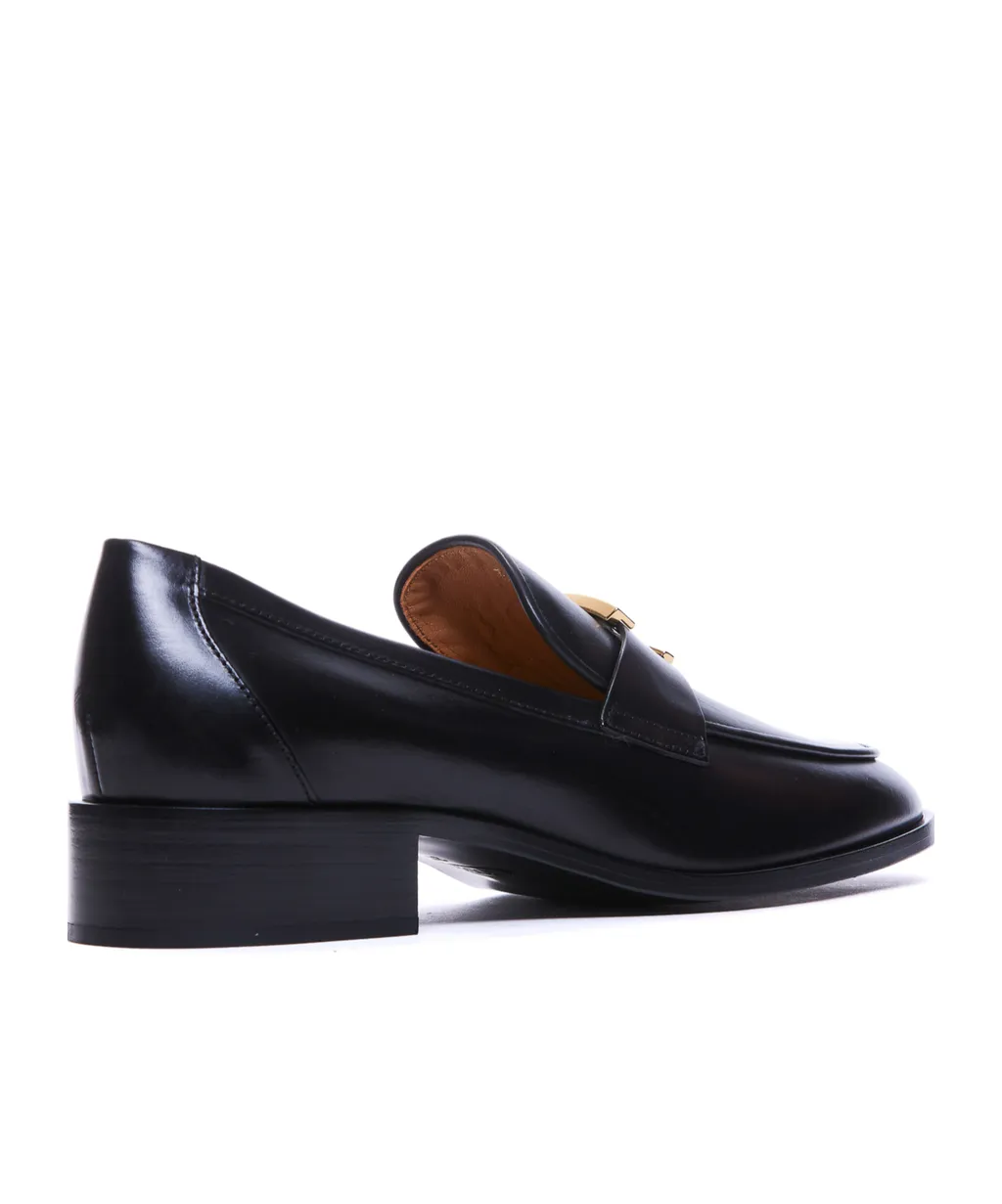 Logo Plaque Slip-On Loafers