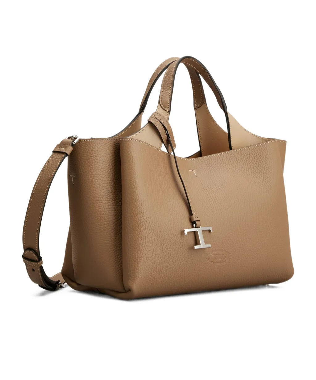 Logo Plaque Top Handle Bag