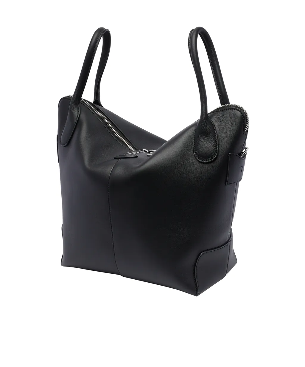 Zipped Medium Top Handle Bag