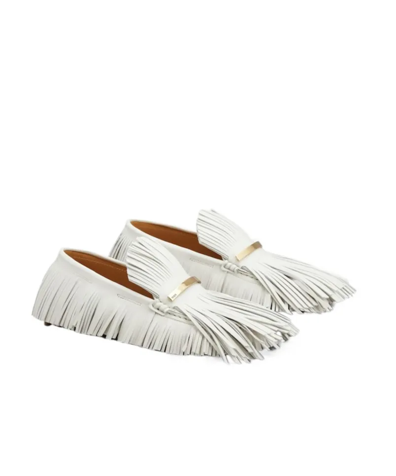 Fringed Slip-On Loafers
