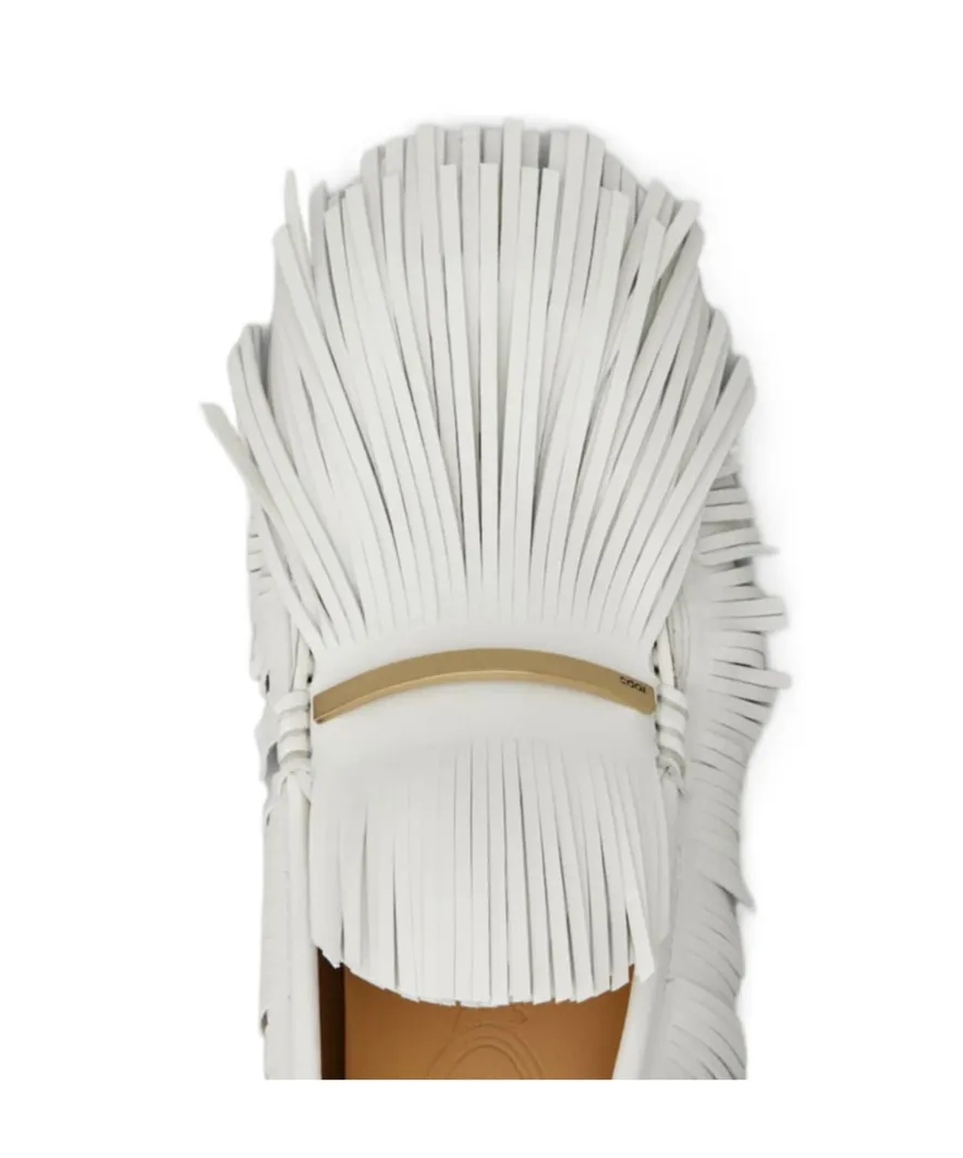 Fringed Slip-On Loafers