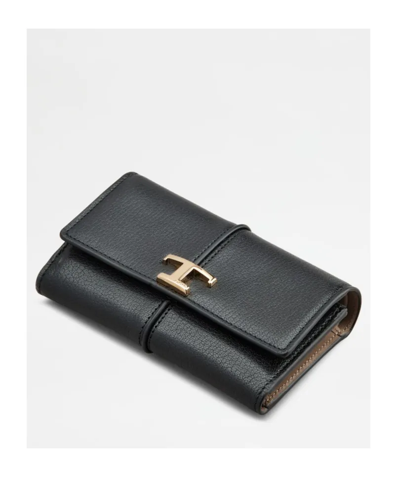 Logo Plaque Tri-Fold Wallet
