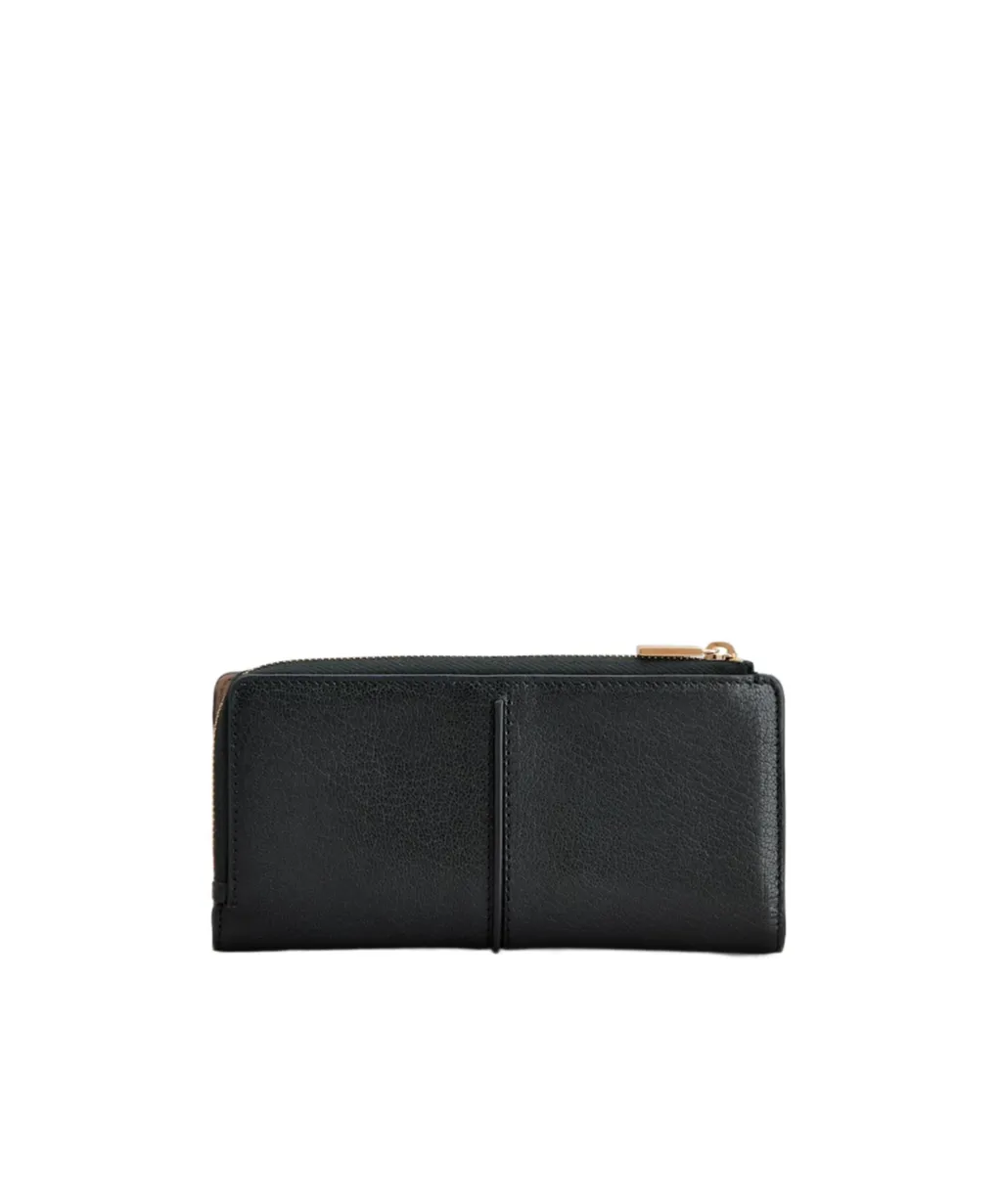 Nikita Continental Logo Plaque Zipped Wallet
