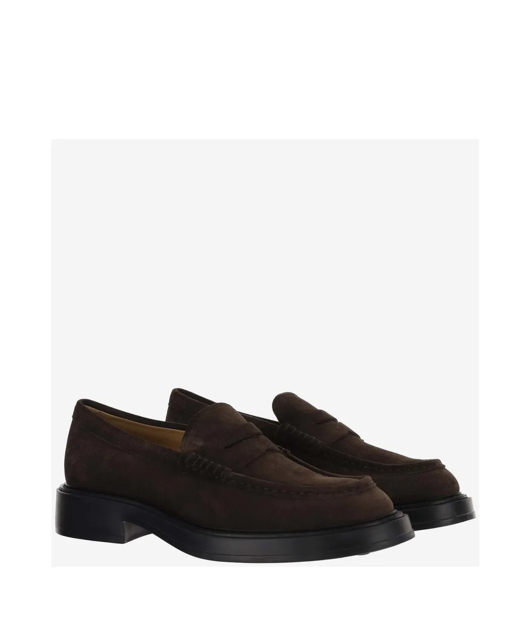 Round-Toe Slip-On Loafers