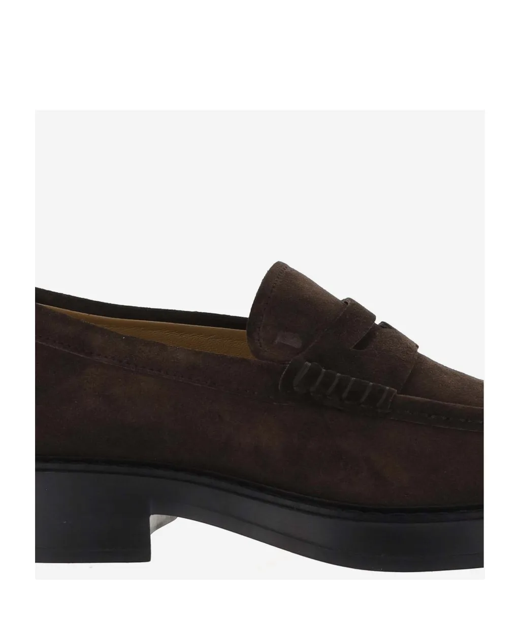 Round-Toe Slip-On Loafers