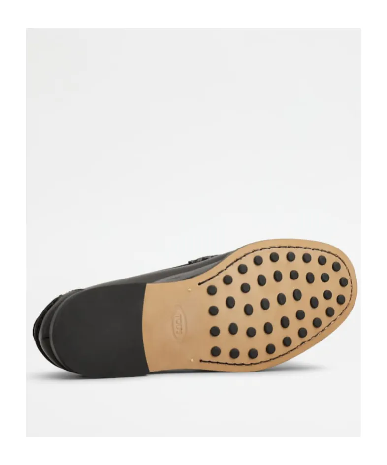 Logo Embossed Penny Loafers