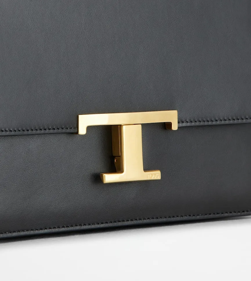T Timeless Logo Plaque Crossbody Bag