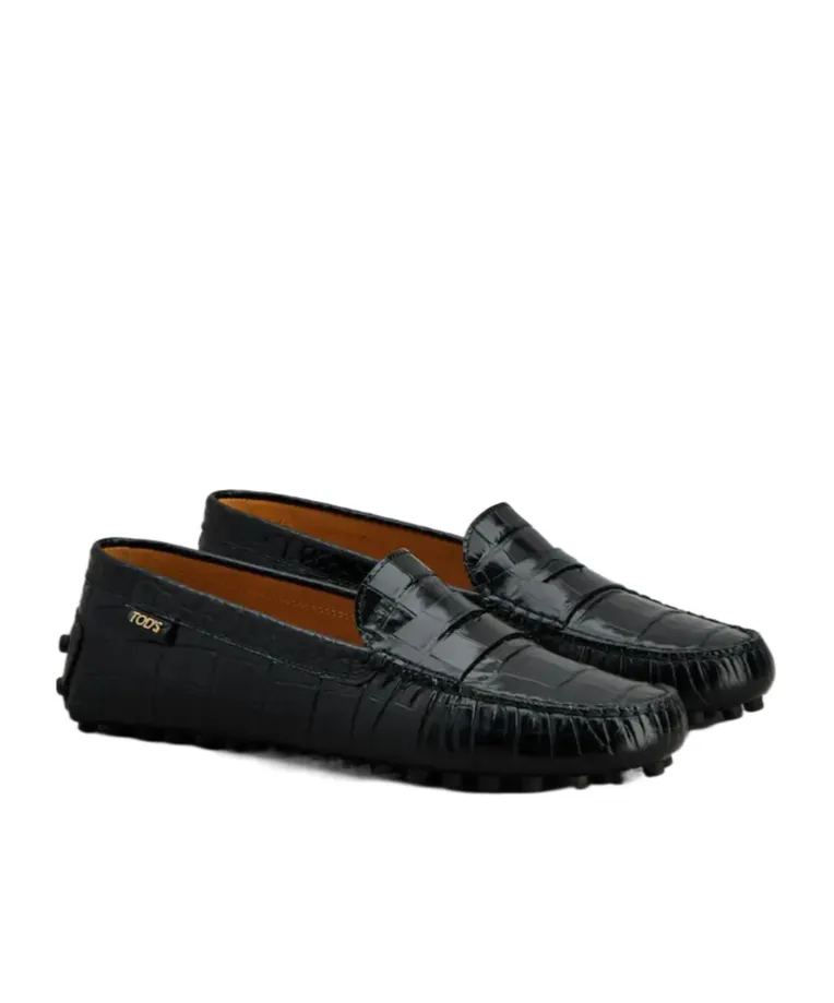 Gommino Embossed Slip-On Loafers