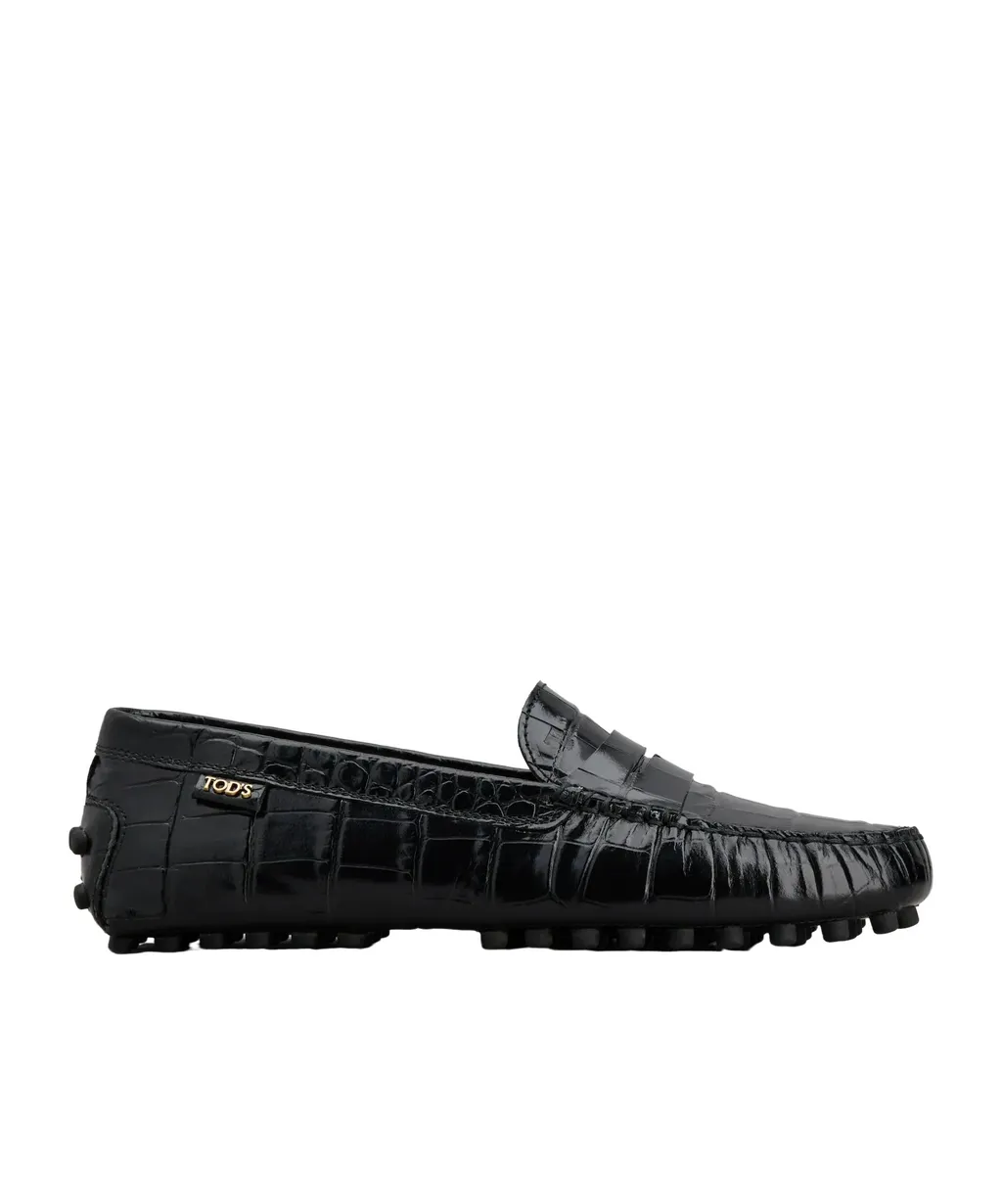 Gommino Embossed Slip-On Loafers