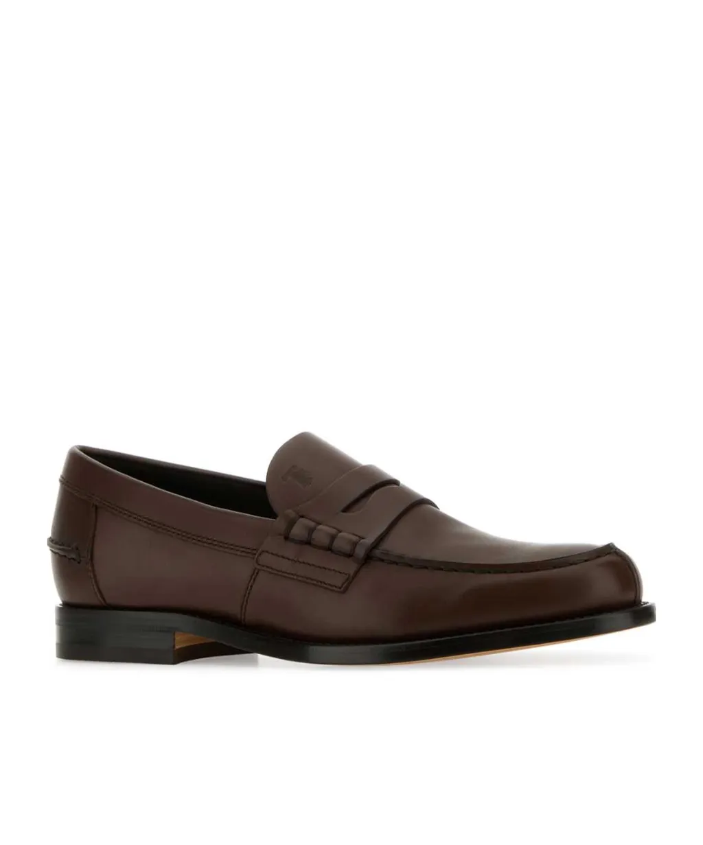 Logo Embossed Slip-On Loafers