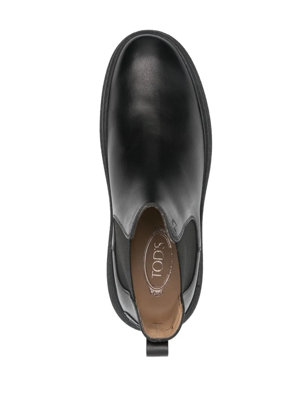 Logo-Debossed Round-Toe Ankle Boots
