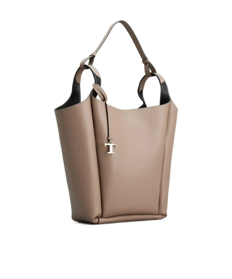 Logo Charm Tote Bag