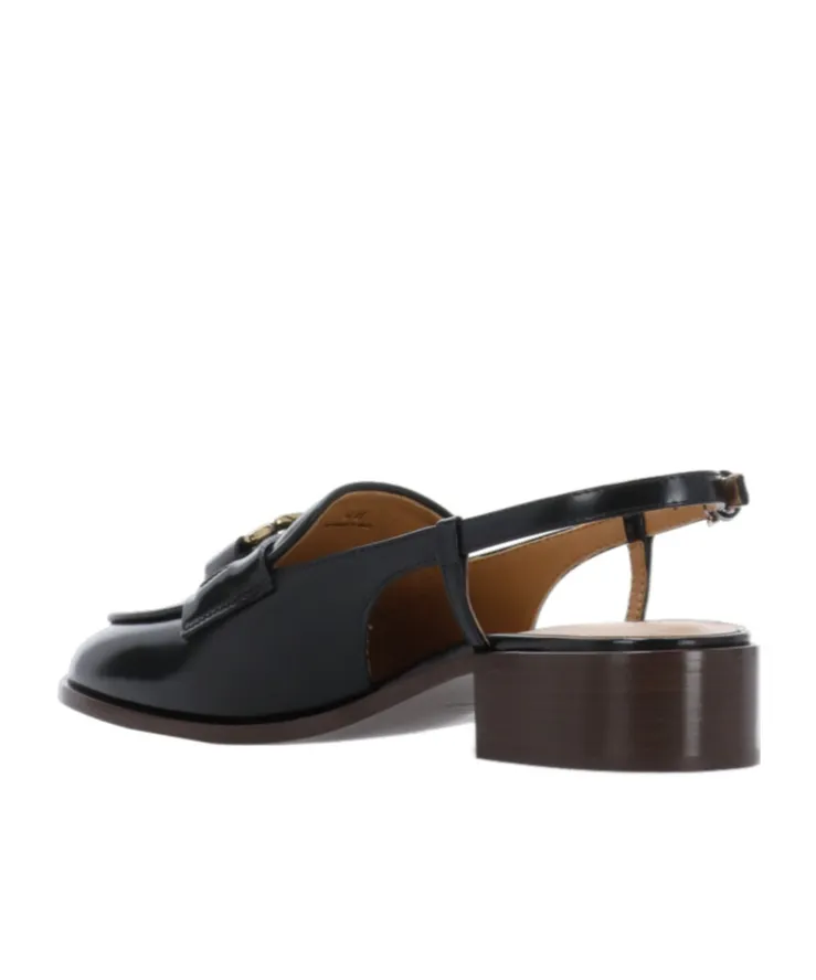 Slingback Strap Fastening Flat Shoes