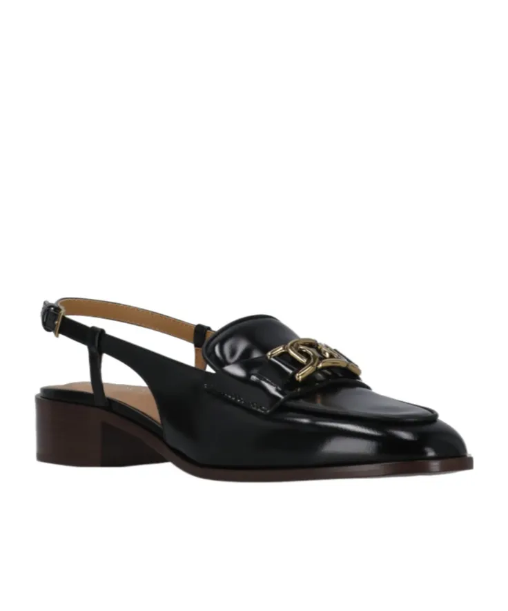 Slingback Strap Fastening Flat Shoes