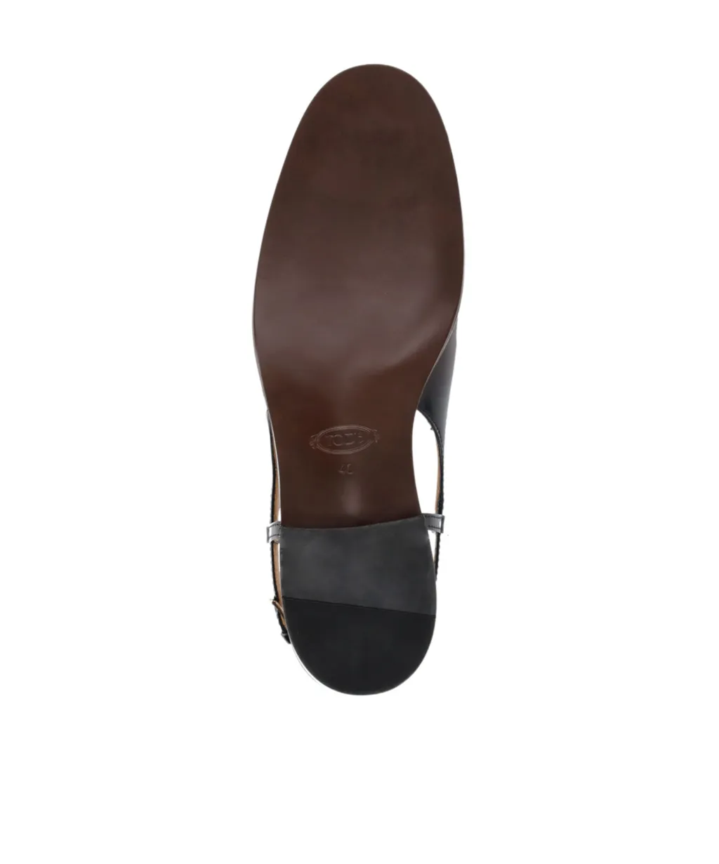 Slingback Strap Fastening Flat Shoes