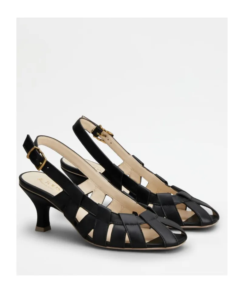 Cut-Out Detailed Slingback Pumps